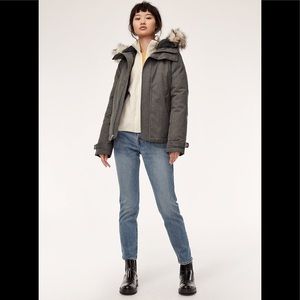 ARITZIA Summit Short Parka by TNA in Charcoal
